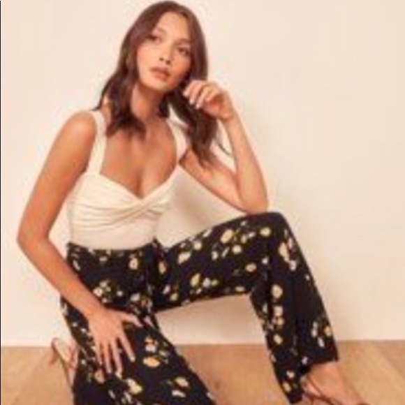 Reformation Starry Pant Floral Piazza Print - Picture 5 of 5